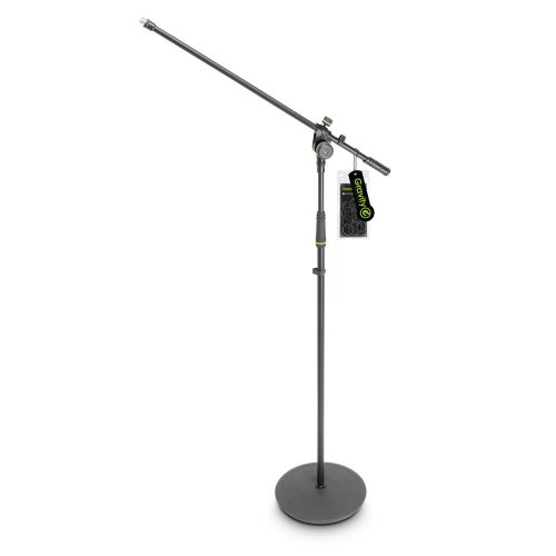 Gravity Mic Stand w/ Round Base & 2-Point Boom - 790mm