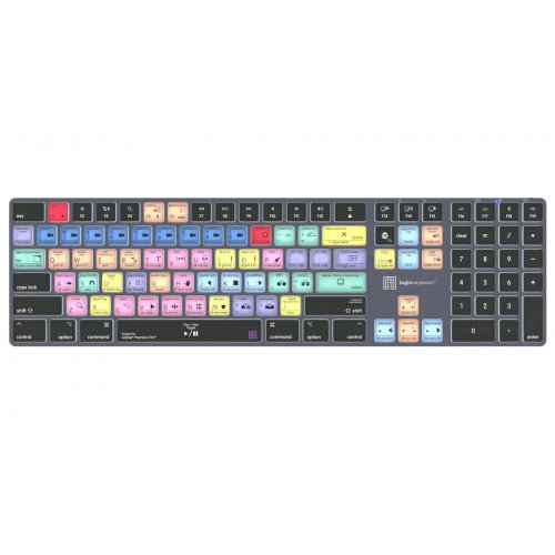 Logickeyboard Premiere Pro CC TITAN Wireless Backlit Keyboard - Mac