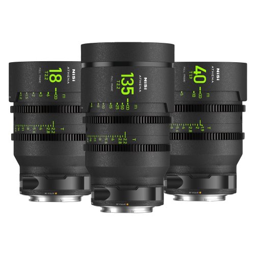 NiSi Optics ATHENA PRIME Full Frame Cinema 3 Lens Add-On Kit (RF Mount)