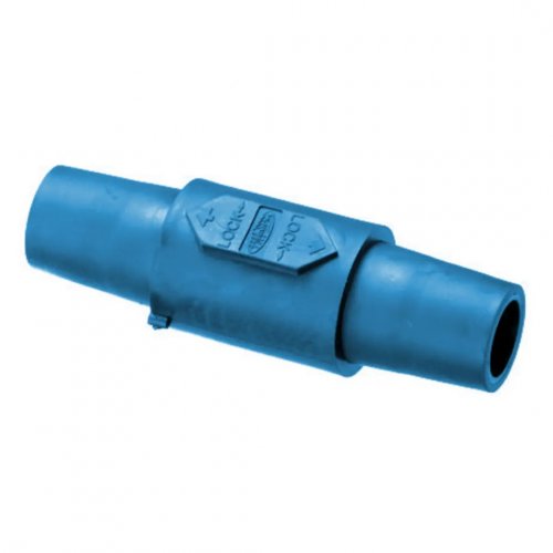 Hubbell Single Pole Camlock Turnaround Female Coupler - Blue