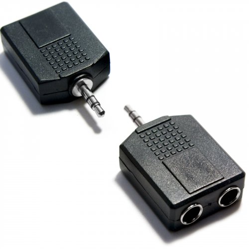 AVShop 3.5mm TRS Male to 2 x 1/4in TRS Female Adapter