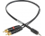 Sescom SES-IPSUMRCA RCA to TRRS 3.5mm to Mic Level Cable - 3ft