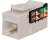 Vertical Cable CAT6A Data Grade Keystone U-Jack, RJ45 90° 8x8 - Gray