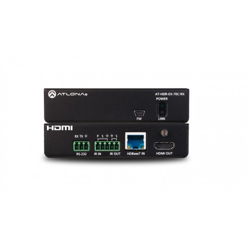 Atlona AT-HDR-EX-70C-RX 4K HDR HDBaseT Receiver with Control and Remote Power