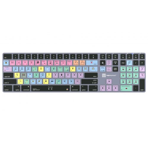 Logickeyboard Final Cut Pro X TITAN Wireless Backlit Keyboard - Mac