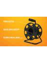 Woods Extension Cord Reel with Metal Stand