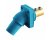 Hubbell Series 16 Single Pole Angled Receptacles, Double Set Screw, Female - BLU
