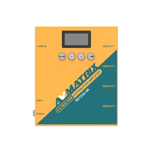 AVMatrix SD1242-4K 1x4 4K60 HDMI Distribution Amplifier
