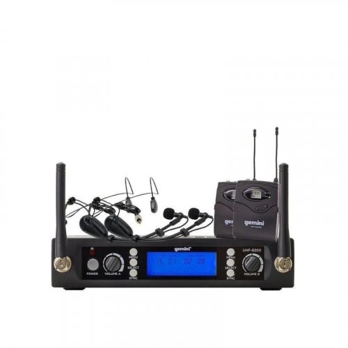 Gemini UHF-6200HL Dual Wireless Headset System