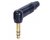 Neutrik NP3RX-B 1/4" TRS Right Angle Phone Plug (Black/Gold)