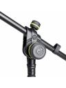 Gravity Short Mic Stand w/ Tripod Base & 2-Point Telescoping Boom - 880mm