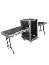 ProX 18U Vertical Shockproof 20in Deep Rack Case w/Side Tables & Casters