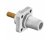 Hubbell HBLFRSW 400A Cam Lock Female Panel Mount Threaded - White