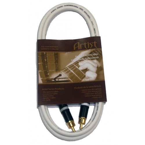 BRTB DJ Coloured RCA to RCA Cable - White