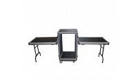 ProX 16U Vertical Shockproof 20in Deep Rack Case w/Side Tables & Casters