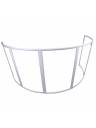ProX LUNA DJ Facade 5 Panel Curved w/ Black & White Scrim Kit - White