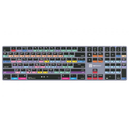 Logickeyboard Adobe After Effects CC TITAN Wireless Backlit Keyboard - Mac