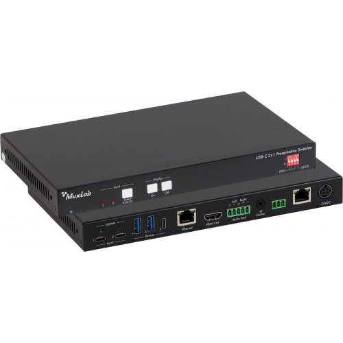 Muxlab USB-C 2x1 Presentation Switcher