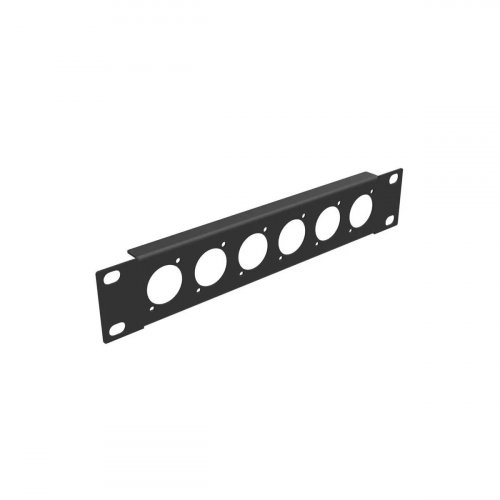 Penn-Elcom 1U 9.5\" Half Rack Panel for 6 D-Connectors