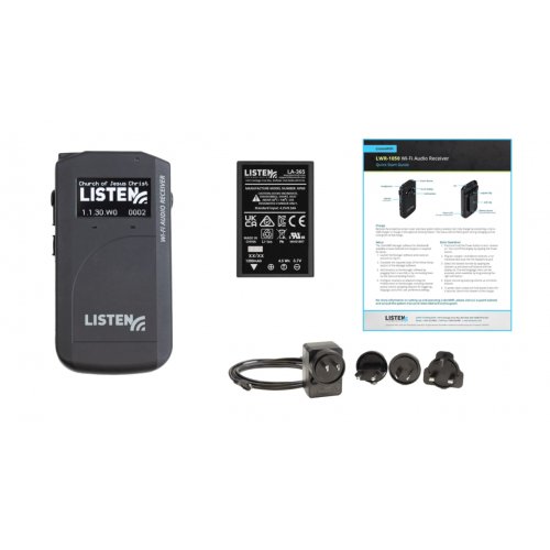 Listen LWR-1050-MH-P1 Meetinghouse Wi-Fi Audio Receiver (Package 1)