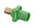 Hubbell HBLMRGN 400A Cam Lock Male Panel Mount Set Screw - Green