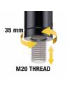 Hercules Stands Adjustable Sub Pole Kit w/M20 Hybrid Adaptor