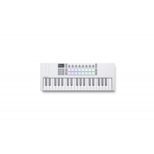 Novation Launchkey Mini 37 MK4 MIDI Keyboard Controller - White