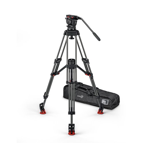 Sachtler FSB 10 MkII 100mm Sideload System w/ ENG 2 CF Tripod, Mid-Lvl Spreader