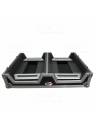 ProX Single CD Player & 12\" Mixer Case Low Profile Wheels and Retractable Handle