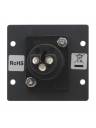 Kramer Wall Plate Insert - XLR Female - Black