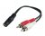 AVShop 3.5mm Female to Dual RCA Male - Y-Cable - 6 inch