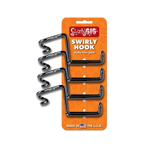 SwirlyGig SwirlyHook Headphone Hook (1/2in) - Studio Pack