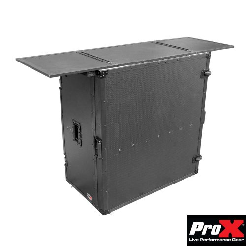 ProX XS-DJSTNBL Transformer Fold Away DJ Station Desk