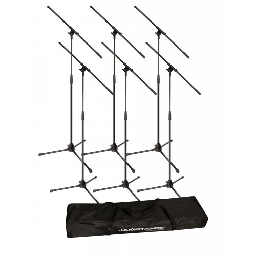 Jam Stands 6-Pack Tripod Mic Stand Bundle