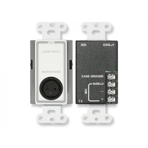 RDL D-J1 Microphone Input Wall Plate