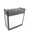 ProX VISTA DJ Booth Facade Table Station w/ Scrim Kit and Travel Bag - Black