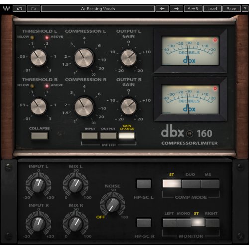 Waves dbx 160 Compressor / Limiter Plug-in (Download)