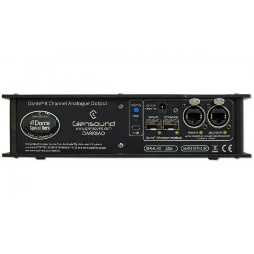 Glensound DARK8O Portable 8 Channel Dante/AES67 Audio Interface