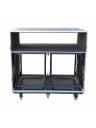 ProX ATA Flight Style Mixing Console Case 2x side by side 12U Shock Mount Rack