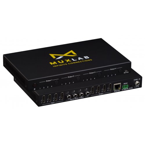 Muxlab 4x4 HDMI Matrix Switch, 4K/60