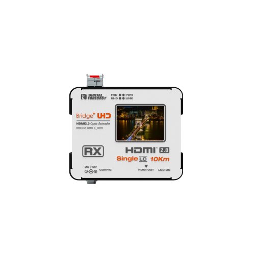 Digital Forecast Bridge UHD X_OHR Optic to HDMI 2.0 Converter w/ 2in LCD