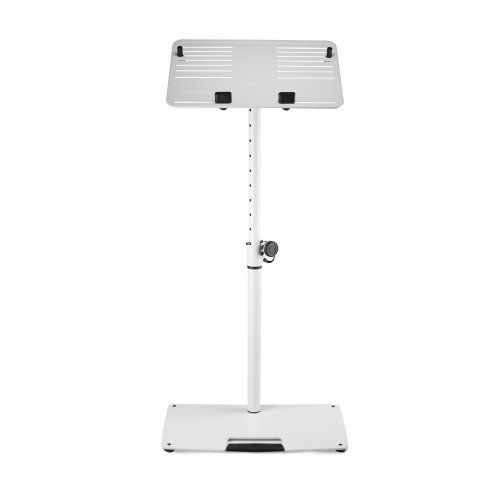 Gravity Universal Laptop Stand w/ Adjustable Pins & Steel Base - White