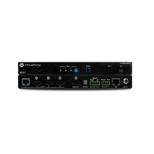 Atlona Four-Input 4K HDR Switcher w/ HDMI & HDBaseT Inputs