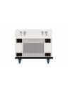 BassBoss Sublim8 4000W 3-Way Column PA Speaker w/ 18in Sub - White