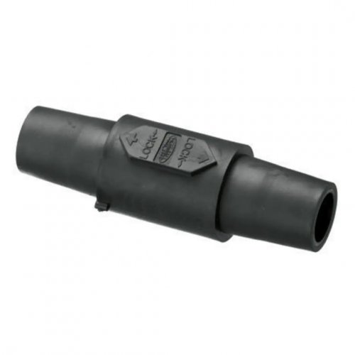 Hubbell Single Pole Camlock Turnaround Female Coupler - Black