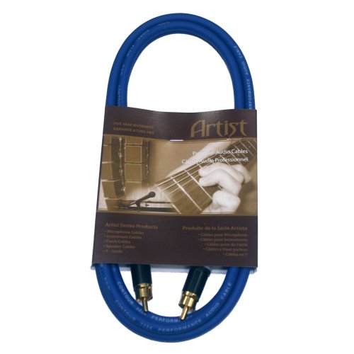 BRTB DJ Coloured RCA to RCA Cable - Blue