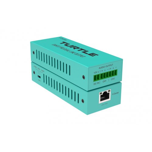 Turtle AV Pro Dual-Channel Analog Euroblock Line Input to Dante