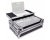 ProX Flight Case with Laptop Shelf for Pioneer DDJ-REV1 - Silver Trim