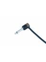Cable Techniques Low-Profile Right Angle 1/4in TS w/Large Cap - Brown