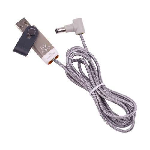 myVolts 6V Ripcord USB to DC Power Cable, Centre Negative